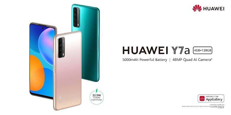 هواوي تطلق HUAWEI Y7a بتقنية الشحن فائق السرعة HUAWEI SuperCharge