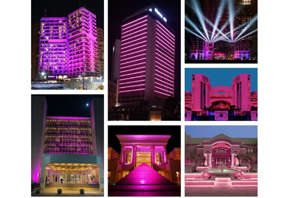 فنادق ماريوت مصر تتعاون مع مؤسسه بهيه وتضئ باللون الوردي طوال شهر أكتوبر